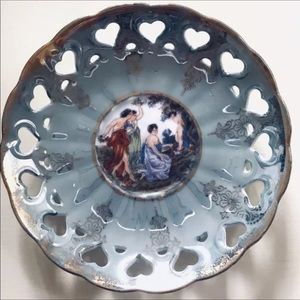 Vintage Lefton Hand-Painted Lustreware Plate Venus